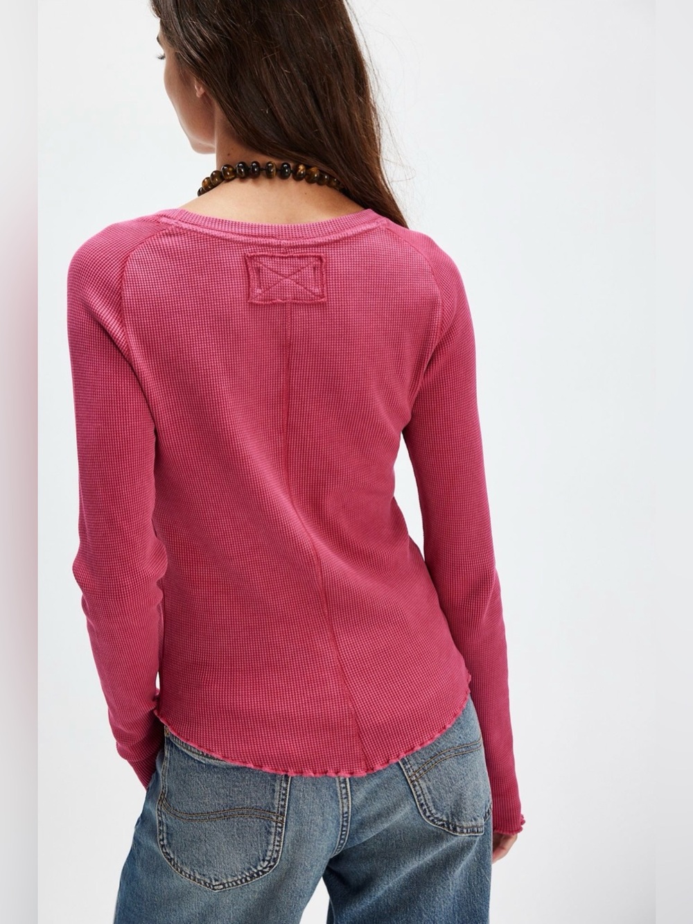 NWOT Free People We The Free Easy Does It Long Sleeve Tee - Picture 3 of 9